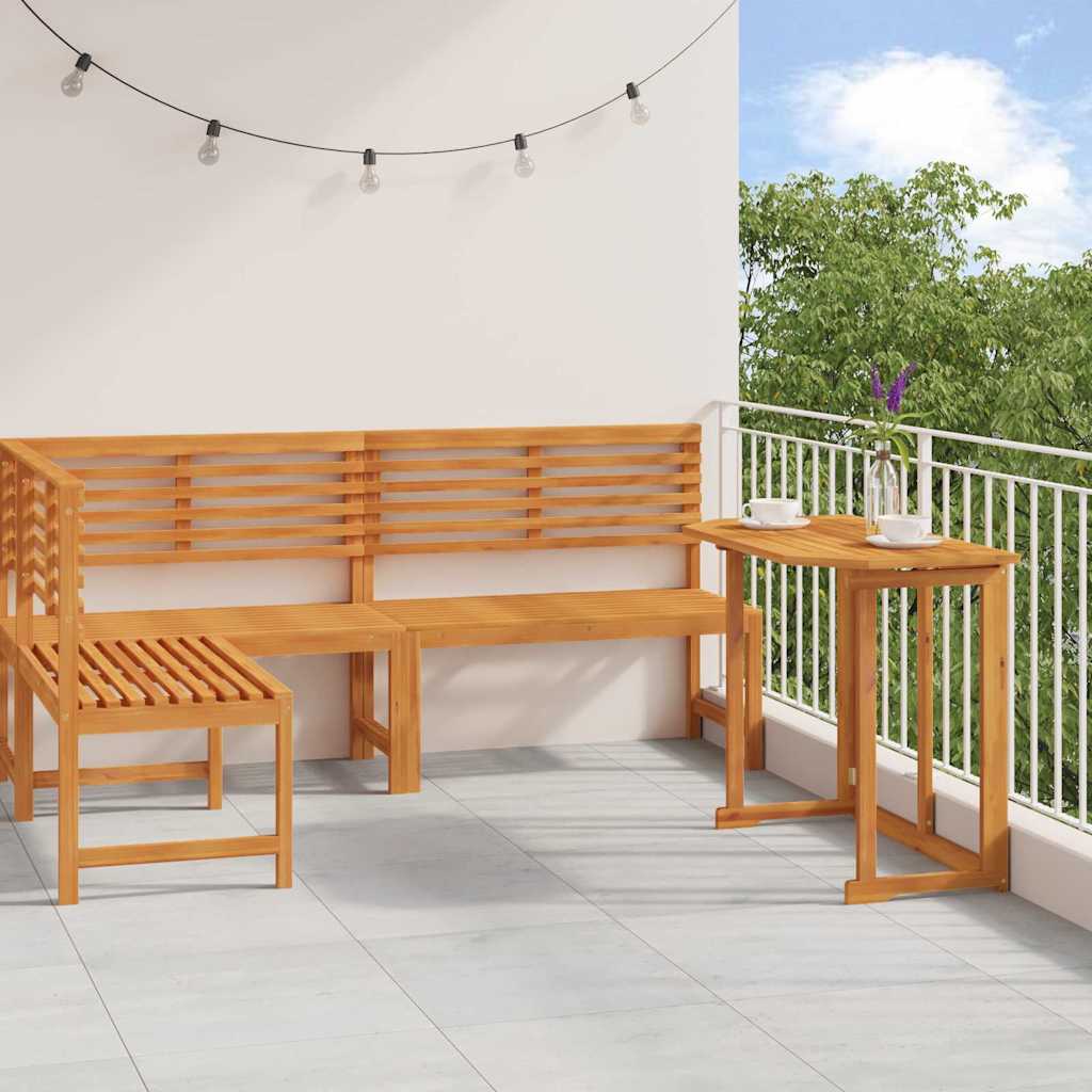3-teiliges Garten Bistro Set - stabiler Akazienholz